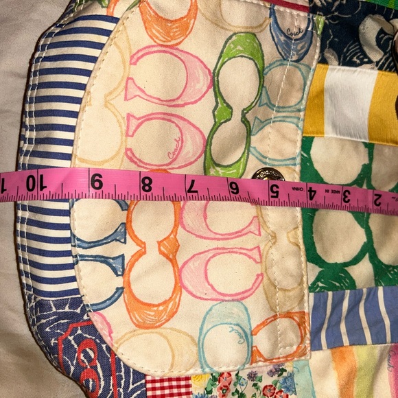 Coach Patchwork Hobo Bag in pastel colors. Gently used. - Picture 3 of 8